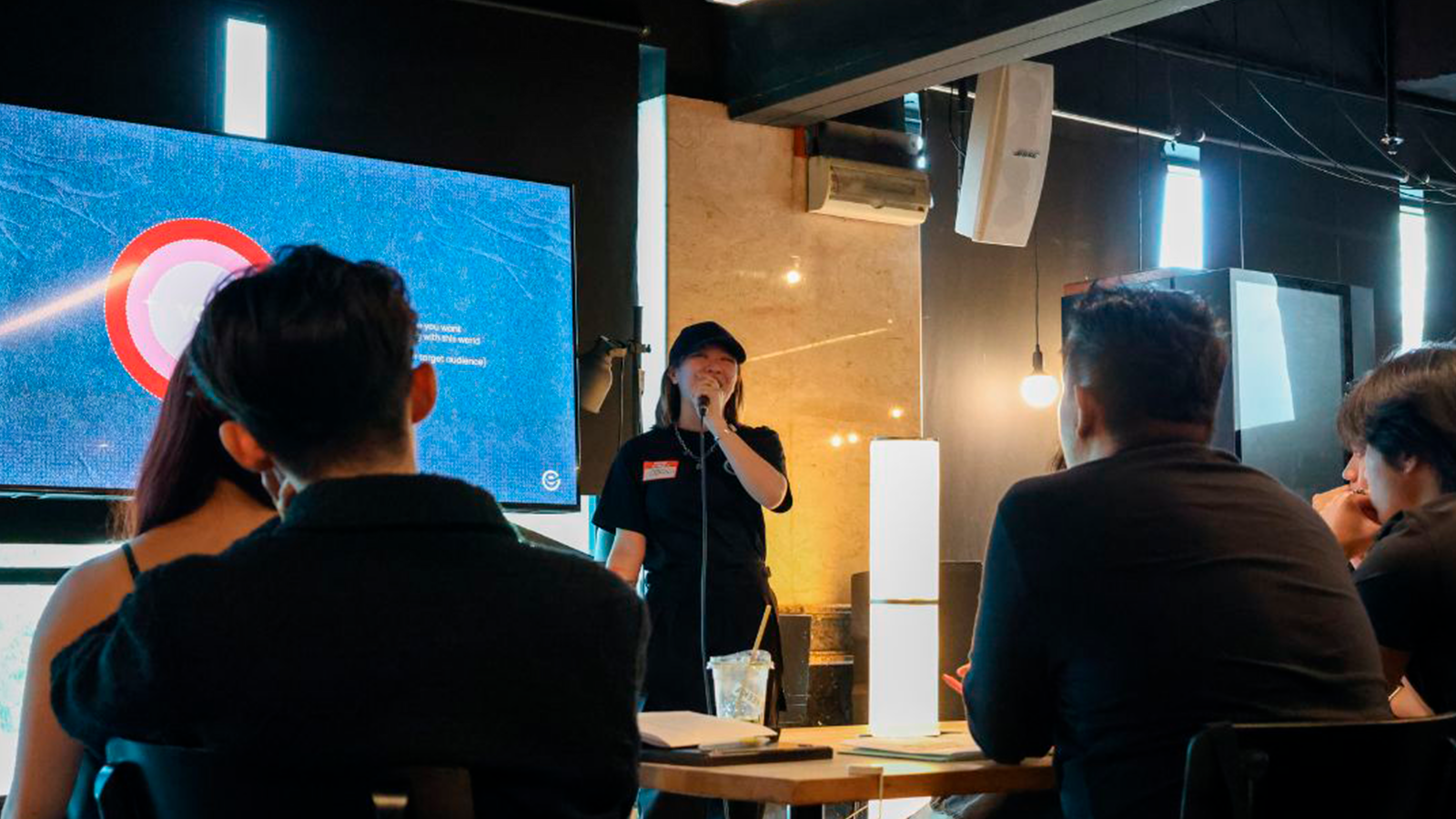 ecturer in front of the audience during ONErpm Malaysia first Music Marketing Workshop